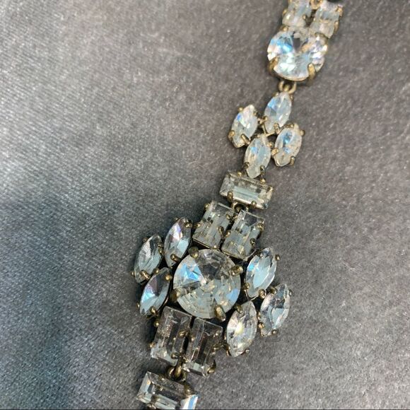 J. Crew Vintage clear crystal rhinestone bracelet - Picture 8 of 13